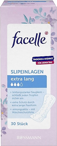 Facelle Günlük Ped Slip Ekstra Uzun 30 adet