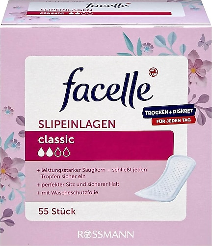 Facelle Klasik 55'li Günlük Ped
