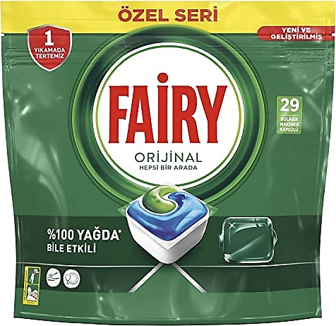 Fairy Hepsi Bir Arada Özel Seri Bulaşık Makinesi Tableti 29'lu
