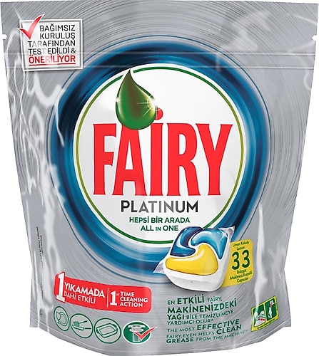 Fairy Platinum Limon 33'lü Bulaşık Makinesi Kapsülü