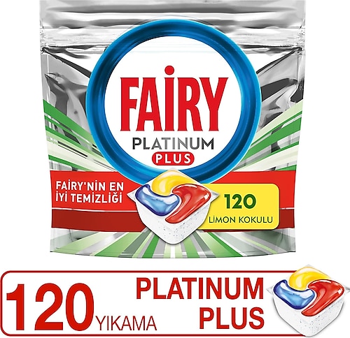 Fairy Platinum Plus Bulaşık Makinesi Tableti 120'li