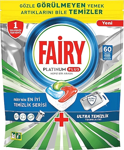 Fairy Platinum Plus Ultra Bulaşık Makinesi Tableti 60'lı