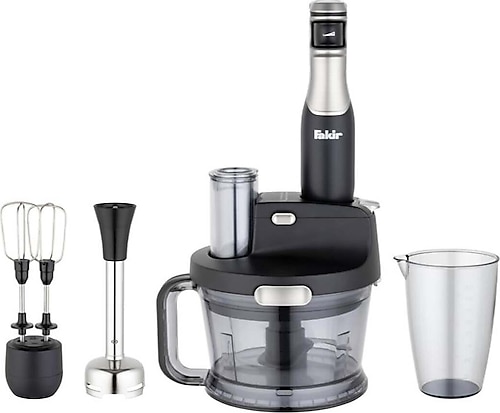 Fakir Mutfak Robotu 1,5 L Geniş Hazne, Turbo Fonksiyonlu, Bastıkça Hızlanan Gelişmiş Tasarım