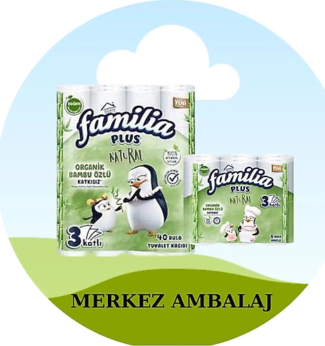 Familia FAMİLİA PLUS NATURAL ORGANİC BAMBO 40 LI TUVALET KAĞIDI + 6 LI HAVLU