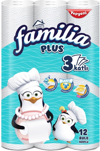 Familia Plus 3 Katlı 12'li Kağıt Havlu