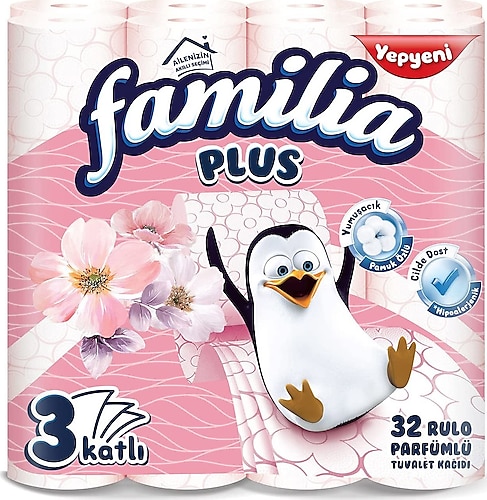 Familia Plus Pembe Parfümlü 32'li Tuvalet Kağıdı