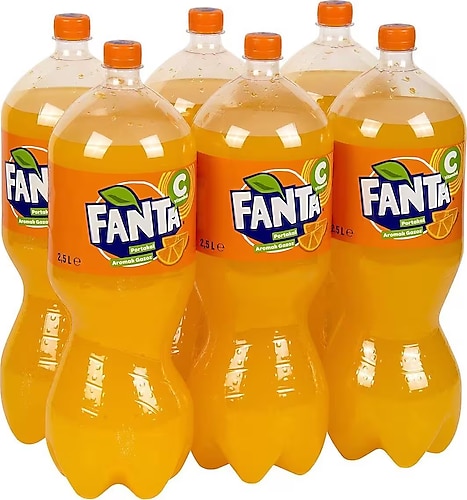 Fanta Portakal Aromali Gazoz 2,5 Lt X 6 Adet