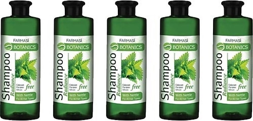 Farmasi Botanics Isırgan Özlü Parlaklık Veren 500 ml 5 Adet Şampuan
