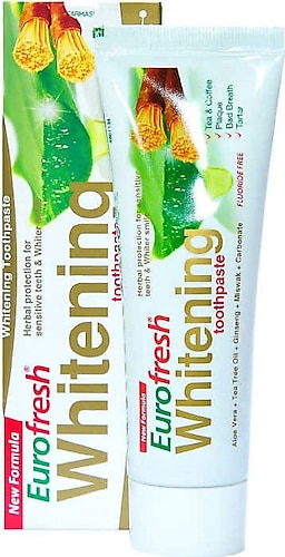 Farmasi Eurofresh Aloe Vera ve Misvaklı Beyazlatıcı Florürsüz Diş Macunu 112 gr