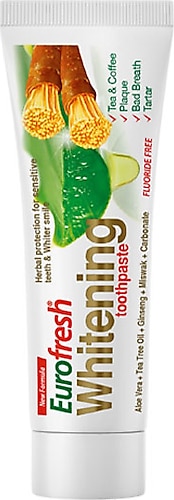Farmasi Eurofresh Whitening Aloe Veralı Misvaklı Beyazlatıcı Florürsüz Diş Macunu 25 gr