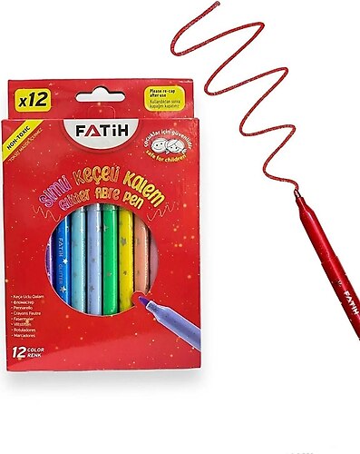 Fatih Simli 12'li Keçeli Kalem Seti