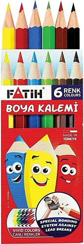 Fatih Yarım Boy 6'lı Kuru Boya Seti