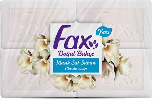 Fax Klasik Saf Beyaz Kalıp Sabun 4x150 600 gr