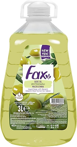 Fax Zeytinyağlı Sıvı Sabun 3 lt