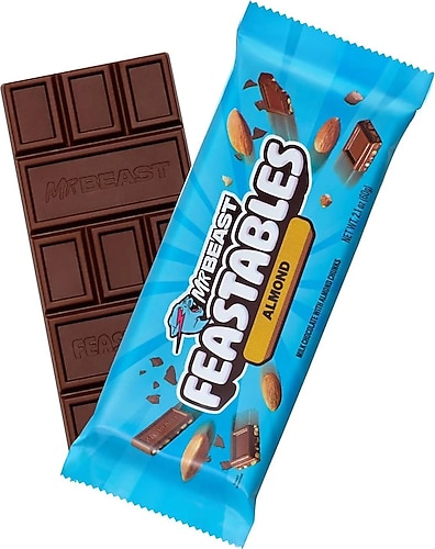 Feastables Mr Beast Almond Çikolata Bar 60Gr