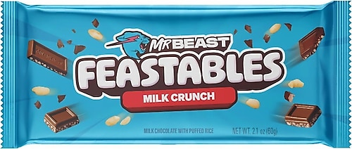 Feastables Mr Beast Crunch Milk Chocolate With Puffed Rice 60 G