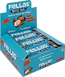 Fellas 40 gr 12'li Paket Chia ve Hindistan CevizLi Meyve Bar