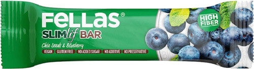 Fellas 40 gr Chia ve Yaban Mersini Slim Lif Bar