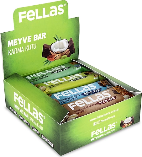 Fellas Karma Kutu 40 gr 12 Adet 4 Çeşit Meyve Bar