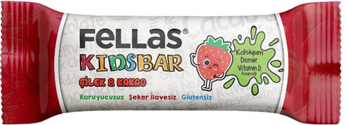 Fellas Kids Çilekli Ve Kakaolu 28 gr Meyve Barı