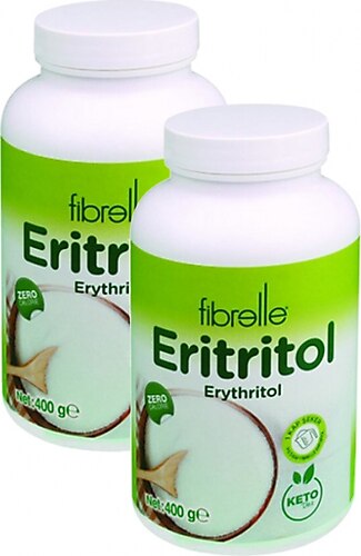 Fibrelle Eritritol 400 gr 2'li Paket Toz Tatlandırıcı