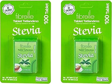 Fibrelle Stevia 100 Tablet 2'li Paket Tatlandırıcı