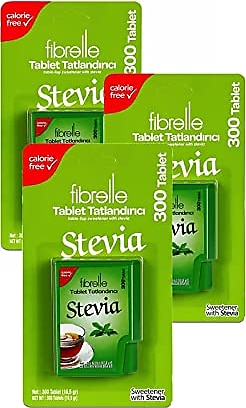 Fibrelle Stevia 300 Tablet 3'lü Paket Tatlandırıcı