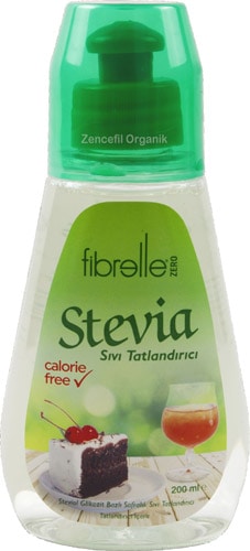 Fibrelle Stevia Zero Stevialı 200 ml Sıvı Tatlandırıcı