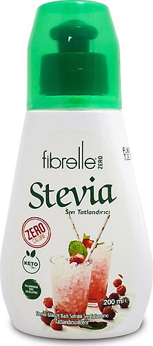 Fibrelle Zero Sıvı Tatlandırıcı 200 Ml (stevia Bazlı)