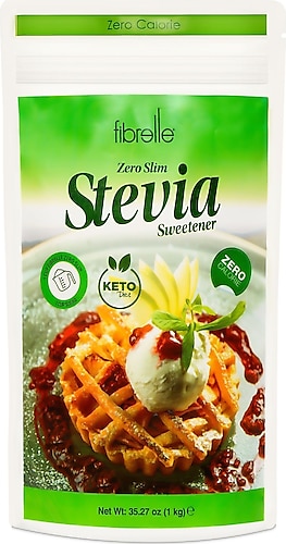 Fibrelle Zero Slim Stevia Lı Tatlandırıcı 1 Kg Keto /ketojenik / Vegan Diyete Uygundur.