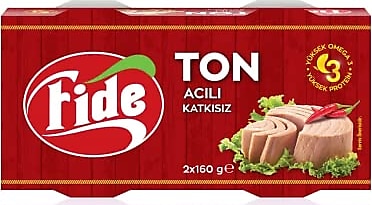 Fide Acılı Ton Balığı 2x160 gr 6'lı