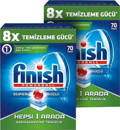 Finish Hepsi Bir Arada 70'li 2 Adet Bulaşık Makinesi Tableti