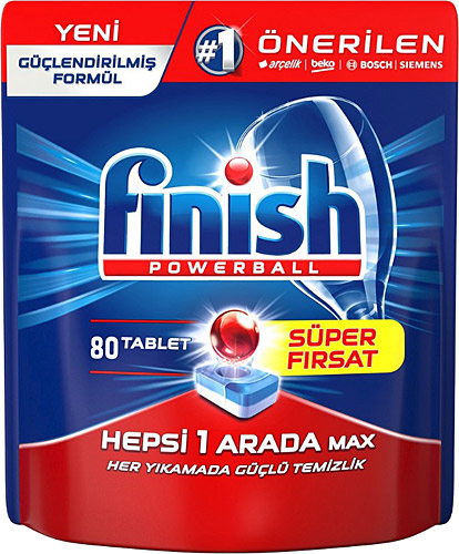 Finish Hepsi Bir Arada 80'li 2 Adet Bulaşık Makinesi Tableti