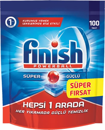 Finish Hepsi Bir Arada Bulaşık Makinesi Tableti 100'lü 3 Adet