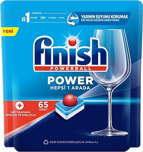 Finish Hepsi Bir Arada Bulaşık Makinesi Tableti 65'li