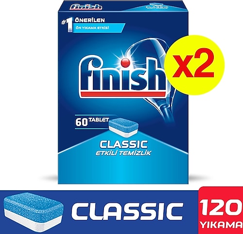 Finish Powerball Classic 60 Adet 2'li Paket Bulaşık Makinesi Tableti