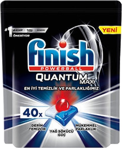 Finish Powerball Quantum Max 40'lı Bulaşık Makinesi Tableti