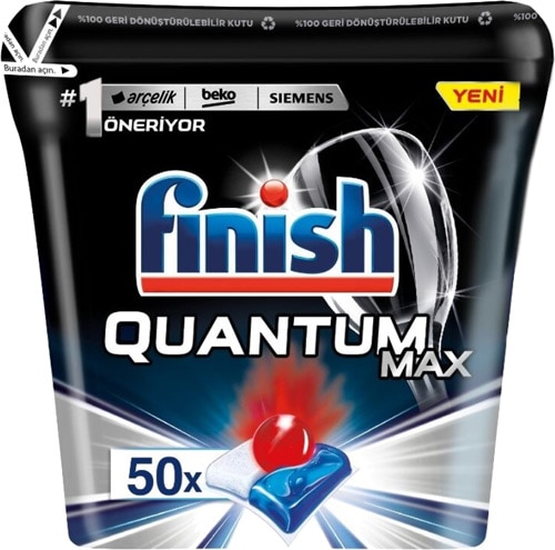 Finish Powerball Quantum Max 50'li Bulaşık Makinesi Tableti