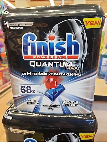 Finish Powerball Quantum Max 68'li Bulaşık Makinesi Tableti