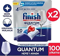 Finish Quantum Bulaşık Makinesi Tableti 50'li 2 Adet