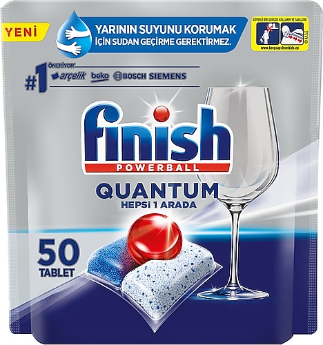 Finish Quantum Bulaşık Makinesi Tableti 50'li