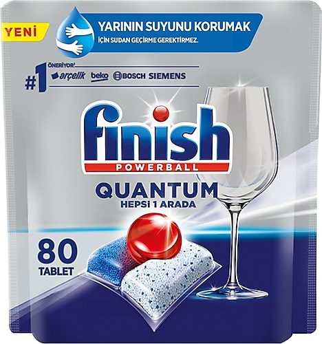 Finish Quantum Bulaşık Makinesi Tableti 80'li