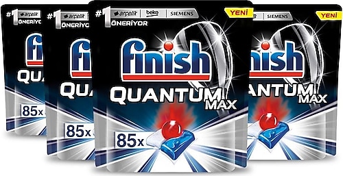 Finish Quantum Max Bulaşık Makinesi Tableti 85'li 4 Adet