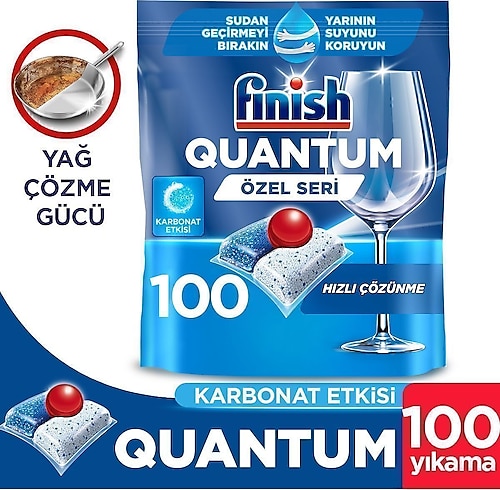 Finish Quantum Özel Seri Bulaşık Makinesi Deterjanı Kapsül Tablet 100 Adet