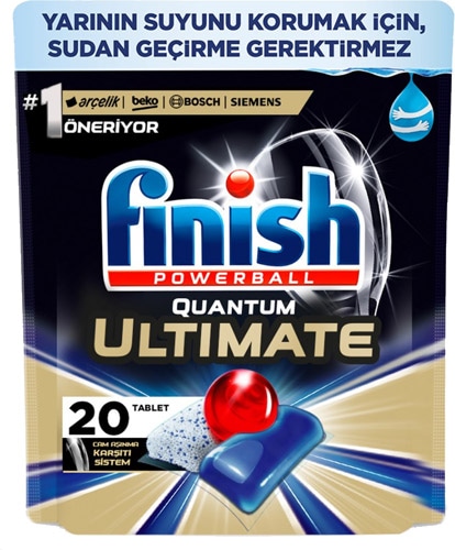 Finish Quantum Ultimate 20'li Bulaşık Makinesi Tableti