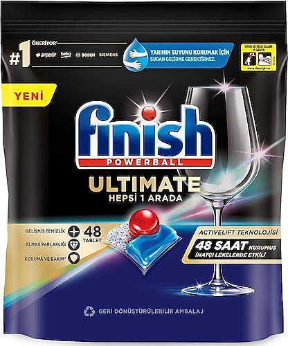 Finish Quantum Ultimate Bulaşık Makinesi Tableti 48'li