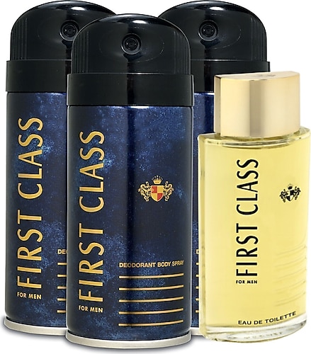First Class Edt Erkek Parfüm 100ml Deodorant 3x150ml Set