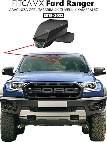 Fitcamx Ford Ranger Modele Özel 4K Araç Kamerası (2019-2022)