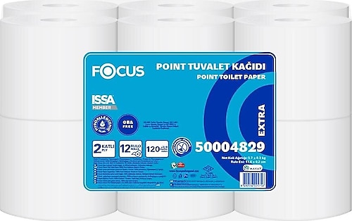 Focus Extra Point İçten Çekmeli 120 m 12'li Tuvalet Kağıdı
