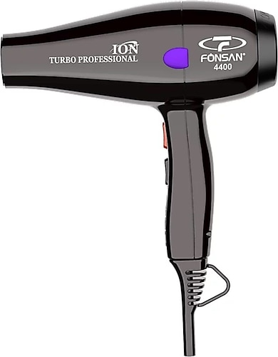 Fönsan Turbo Profesyonel 2600 Watt Iyonlu Siyah Fön Makinesi Prf-ıon